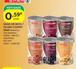 Spar Grão de bico / feijão cozido spar promoção
