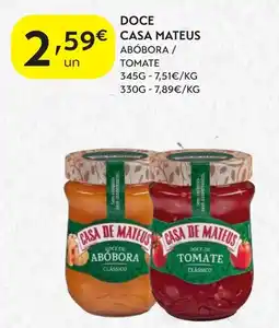 Spar Doce casa mateus abóbora / tomate promoção