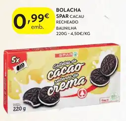 Spar Bolacha spar promoção