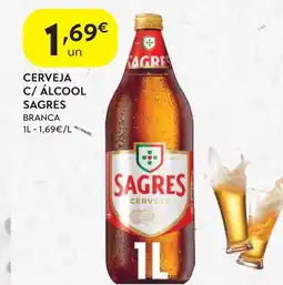 Spar Cerveja c/ álcool sagres branca promoção