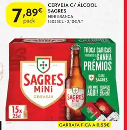Spar Cerveja c/ álcool sagres promoção