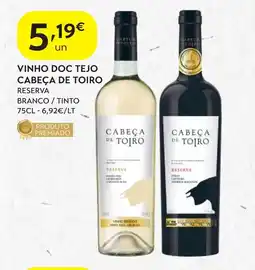 Spar Vinho doc tejo cabeça de toiro promoção