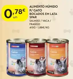 Spar Alimento humido p/gato bocados em lata spar promoção