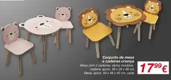 kik Conjunto de mesa e cadeiras criança promoção