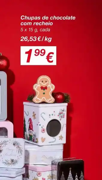 kik Chupas de chocolate promoção