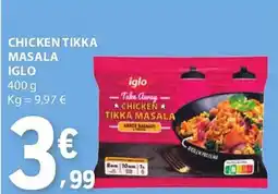 E.Leclerc Chicken tikka masala iglo promoção