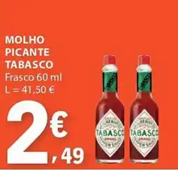 E.Leclerc Molho picante tabasco frasco promoção