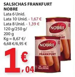 E.Leclerc Salsichas frankfurt nobre promoção