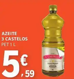 E.Leclerc Azeite 3 castelos pet promoção