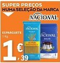 E.Leclerc Nacional esparguete promoção