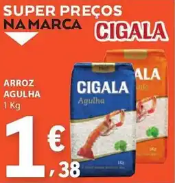 E.Leclerc Arroz agulha cigala promoção