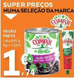 E.Leclerc Feijão preto compal promoção
