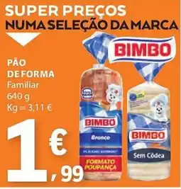 E.Leclerc Pão de forma bimbo promoção