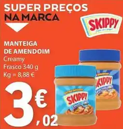 E.Leclerc Manteiga de amendoim Skippy promoção