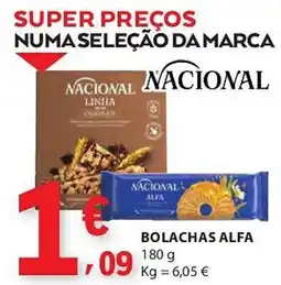 E.Leclerc Bolachas alfa nacional promoção