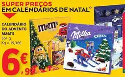E.Leclerc Calendário do advento m&m's promoção