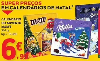 E.Leclerc Calendário do advento m&m's promoção