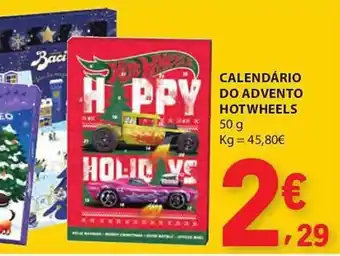 E.Leclerc Calendário do advento hotwheels promoção