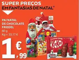 E.Leclerc Pai natal de chocolate friedel promoção