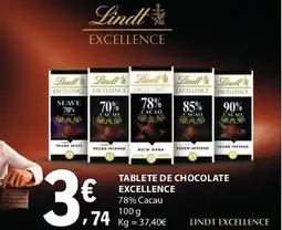 E.Leclerc Tablete de chocolate excellence promoção