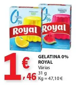 E.Leclerc Gelatina 0% royal várias promoção