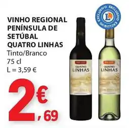 E.Leclerc Vinho regional península de setúbal quatro linhas promoção