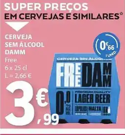 E.Leclerc Cerveja sem álcool damm promoção