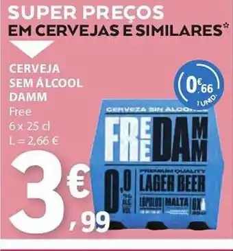 E.Leclerc Cerveja sem álcool damm promoção