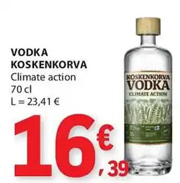 E.Leclerc Vodka koskenkorva promoção
