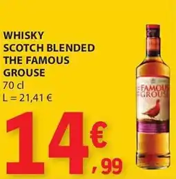 E.Leclerc Whisky scotch blended the famous grouse promoção