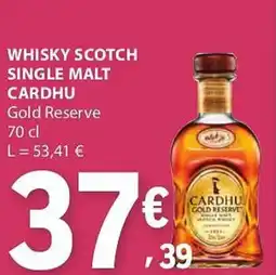 E.Leclerc Whisky scotch single malt cardhu promoção
