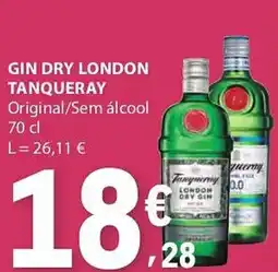 E.Leclerc Gin dry london tanqueray promoção