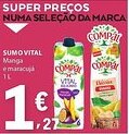 E.Leclerc Compal sumo vital manga e maracujá promoção