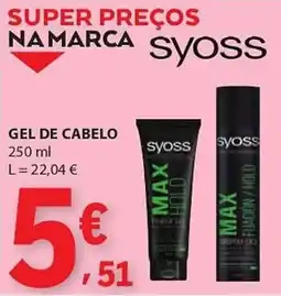 E.Leclerc Gel de cabelo syoss promoção