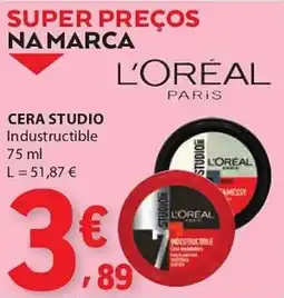 E.Leclerc Cera studio l'oréal industructible promoção