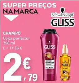 E.Leclerc Champô Schwarzkopf Glidd color perfector promoção