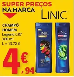 E.Leclerc Champô homem linic legend cr7 promoção