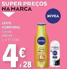 E.Leclerc Leite corporal nivea promoção