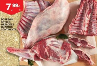 Continente Borrego Inteiro, Metadés e Quartos Continente promoção