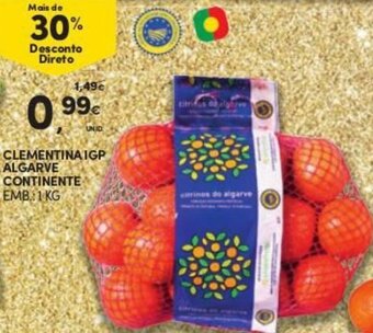 Continente Clementina IGP Algarve Continente 1kg promoção