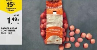 Continente Batata Assar Continente 2kg promoção