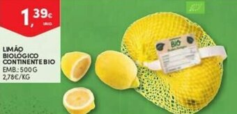 Continente Limão Biológico Continente Bio 500g promoção