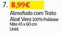 Almofada c/trat aloe vera:100% poliester 45x60cm nita