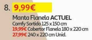 Manta flanela actuel