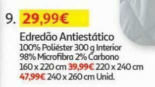 Auchan Edredão antistatic 100%poli promoção