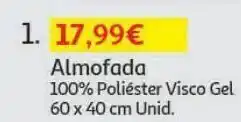 Auchan Almofada:100% poliester 60x40 visco gel promoção