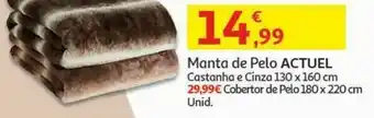 Auchan Manta de pelo actuel promoção