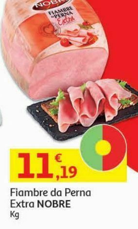 Auchan Fiambre da perna extra nobre:kg promoção