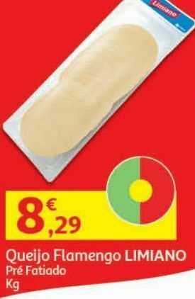 Queijo flamengo limiano:pre fatiado kg