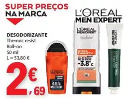 E.Leclerc Desodorizante l'oréal men expert promoção